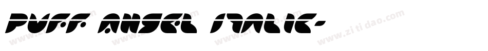 Puff Angel Italic字体转换